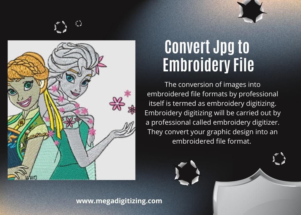 Convert Jpg to Embroidery File
